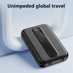 Batterie externe 20000mAh 22.5W à charge rapide avec câbles intégrés doubles, affichage numérique LED pour plusieurs appareils, fourniture OEM - Product Image 3