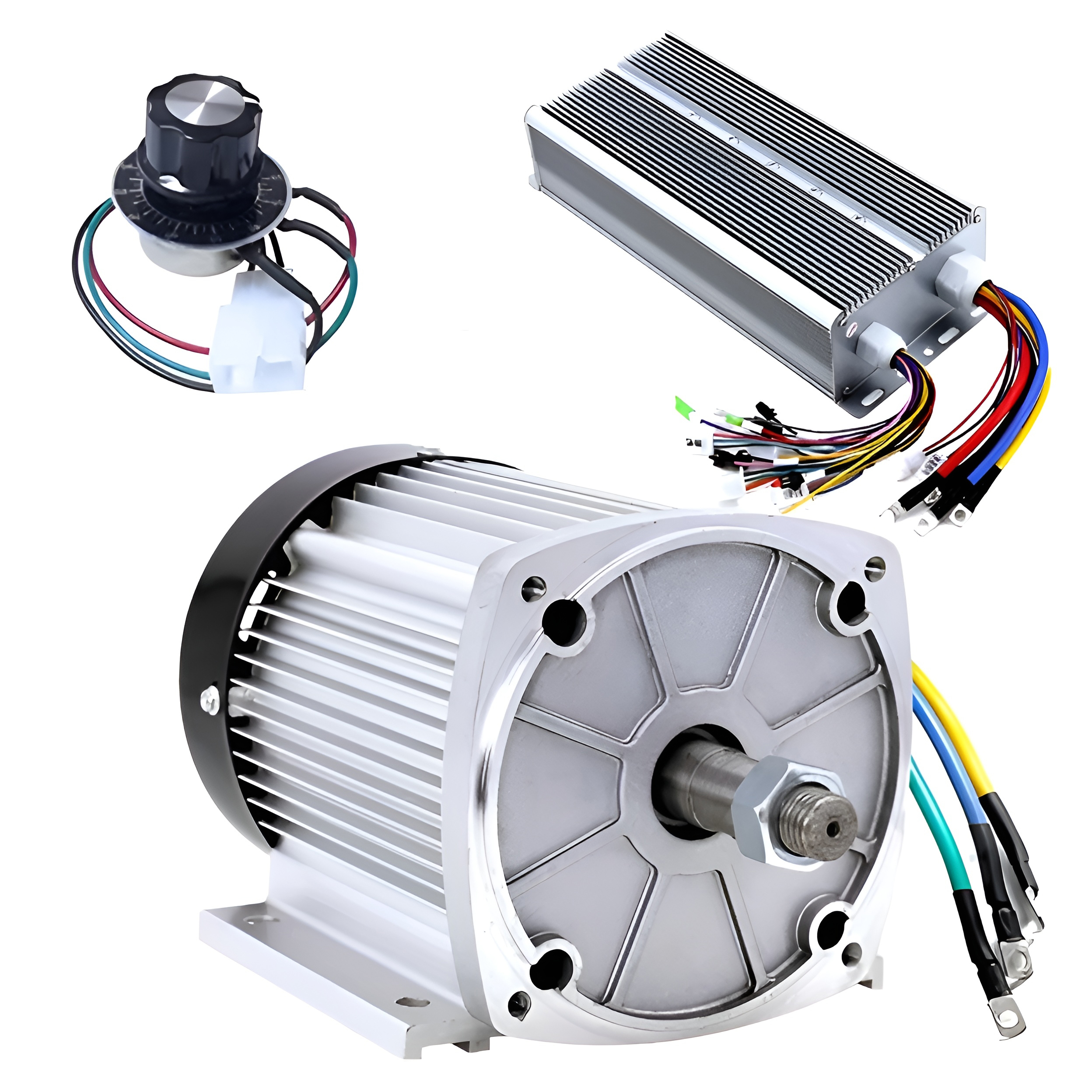 Moteur de Moyeu de Roue 12 Pouces, Haute Puissance 48V 72V 1000W 5000W