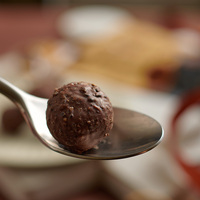 Daqiaodao, glace à la crème en forme de boule, saveur fruitée, au sésame noir, chocolat chinois, certifié HACCP ISO HALAL, durée de conservation de 18 mois