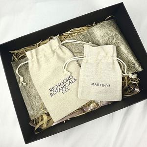 Low Price Customize Small Jute <b>Drawstring</b> Bag Reusable Eco Friendly Jewelry Hemp Burlap Linen Jute Bracelet <b>Pouch</b> - Product Image 1