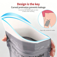 Sac de voyage compact à usage unique pour le camping en plein air et les voyages routiers, mini toilettes d'urgence pour voiture, consommables médicaux