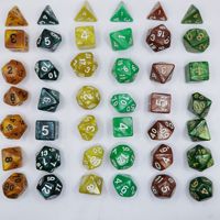 En stock, jeu de dés à sept faces avec coins arrondis pour jeux de société D&D
