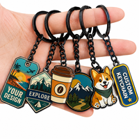 Porte-clés en métal personnalisé, émail souple, logo personnalisé, vente en gros, publicité promotionnelle, cadeau d'entreprise