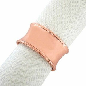 Anneaux de serviette en métal martelé plaqué argent dernière conception porte-serviettes pour les fournitures de mariage de fête de Table nouveau Look stocké - Product Image 2