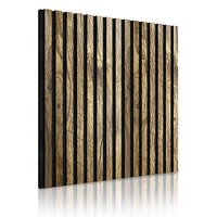 Panneau mural acoustique en bois rainuré MDF insonorisant NRC 0.85 ignifuge pour cinéma maison, studio, bureau - Vente en gros