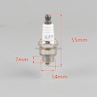 Bougies d'allumage F7TC GX390 154 EY20 E6TC et buses pour moteurs à essence 168F/190F – Pièces d'allumage pour tronçonneuse, générateur, tondeuse à gazon