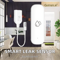 Détecteur de niveau sonore intelligent Wi-Fi, capteur de fuite d'eau et d'inondation, en matériau PC, avec batterie et surveillance à distance, alarme de fuite d'eau