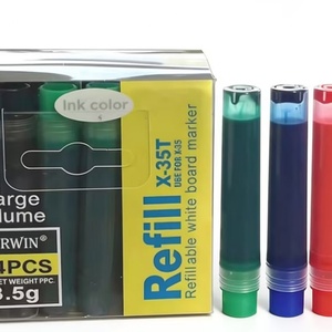 2026 Best Standard Volume Color <b>Ink</b> <b>Refill</b> Set Erasable Oil-Based Bright Color for Refillable Whiteboard Marker Pen - Product Image 4