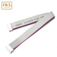 Neuankömmling Kunden spezifisch 2,54 MM IDC-Flach kabel 10-poliger IDC-Anschluss 28AWG IDC Graues Flach band kabel