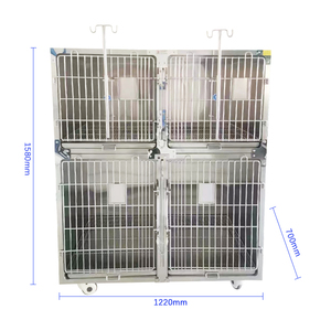 Luxus Edelstahl Veterinär Tier käfig Katze Hund Zwinger Käfig Modulare Tierarzt Haustier käfige für Tierhandlung - Product Image 1