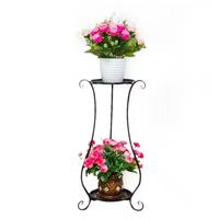 Support pour plantes d'intérieur et d'extérieur, support pour pot de fleurs en métal, support pour plantes robuste, support pour plantes en fer antirouille