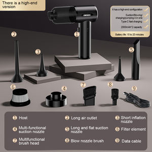 Aspiradora Inalámbrica Recargable para Automóvil - Alta Potencia, Fuerte Succión, Aspiradora Portátil de Mano para Automóvil y Hogar - Product Image 4