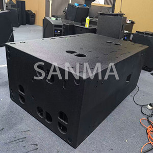 Subwoofer DJ double 21 pouces BSX avec design à longue excursion, système sonore passif/actif, en contreplaqué, subwoofers professionnels - Product Image 3