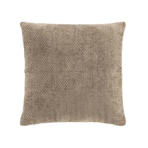 Coussin en velours chenille LEO SABLE 45x45cm - Product Image 1
