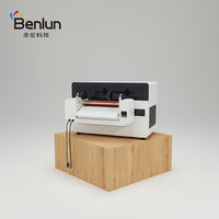 Nouvelle imprimante UV à plat Benlun 4050 Mini avec têtes XP600/DX7, double tête automatique, encre UV pour matériaux flexibles/œufs, textile, format A3