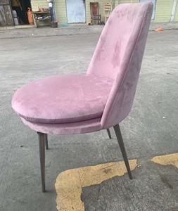 Espana estilo Grey ropa de tela de terciopelo de oro de latón de acero inoxidable alta <span class=keywords><strong>Finley</strong></span> Silla de comedor - Product Image 6