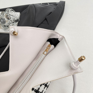 Sacs fourre-tout grande capacité pour femme 2025 – Collection été très tendance – Sacs à main <span class=keywords><strong>de</strong></span> ville à motif quadrillé avec fermeture éclair pour femme - Product Image 5