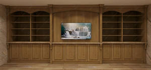 Appartement moderne américain Garde-manger de haute qualité Cuisine Salon <span class=keywords><strong>Banc</strong></span> en bois et marbre Meubles <span class=keywords><strong>TV</strong></span> Armoires Set Design - Product Image 5