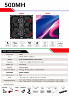 Pantalla LED BOSHUO P3.91 de 500 x 500 mm, 500 x 1000 mm, para Interiores, Alta Frecuencia de Actualización, Empalme sin Costuras, para Escenarios de Conciertos