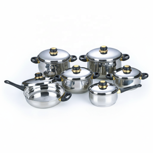 Set di Pentole Happy <span class=keywords><strong>Baron</strong></span> in Acciaio Inox da 12 Pezzi per Fornelli a Gas e a Induzione, Lavabili in Lavastoviglie, Ecologici - Product Image 4