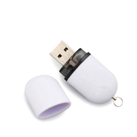 Flash Drive USB 2.0 1GB 2GB 4GB, Flash Drive kapsul hadiah murah 3.0 8GB 16GB USB stik memori plastik 32GB 64GB dengan Logo kustom