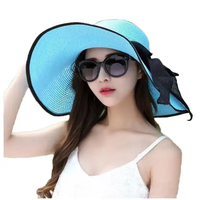 Chapeau en papier souple et élégant, style chic côtier, protection solaire, effet estival, réglable, respirant, pour la pêche en extérieur