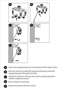 Precio de fábrica OEM Digital 4 salidas ecológico impermeable manguera de riego temporizador 4xAA batería riego automático jardín - Product Image 6