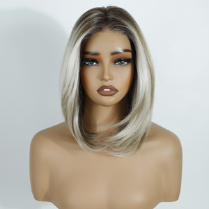 Productos Personalizados Rebecca, Peluca de Cabello Sintético Resistente al Calor, Fibra Futura, Ondulada, Sin Llama, con Frente de Encaje HD 13x4, Sin Pegamento, para Mujer - Product Image 4