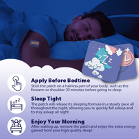Patchs relaxants pour une bonne nuit, autocollants apaisants naturels à base de plantes, soulagent le stress et la fatigue, favorisent un endormissement plus rapide pour adultes