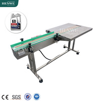 Henwi 2m Convoyeur avec table de travail | pour lier "Autres machines d'emballage" | Fonction de pont