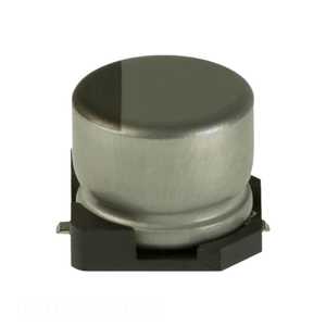 ตัวแทนจำหน่ายอย่างเป็นทางการ ตัวเก็บประจุแบบ SMD ชนิดอลูมิเนียม 22uF 20% 35V รุ่น UWT1V220MCL1GB - Product Image 1