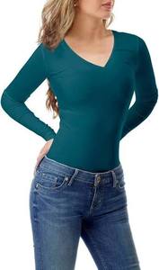 Camisetas de Manga Larga para Mujer, Camisetas Básicas Suaves, Tops Casuales de Verano, Ropa Moderna para el Día a Día - Product Image 4
