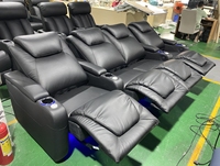 Modernes liegendes elektrisches Heimkino Sitzplätze mittlerer Loves eat Film Echtes Leder Recliner Cinema Sofa Wohnzimmer möbel