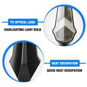 Liuhjg Phổ Tùy Chỉnh 12V 3 Dây Màu Xanh/Trắng/Đỏ + Vàng Xe Máy Chỉ Số Chất Lượng Cao Xe Đạp Lần Lượt Đèn Tín Hiệu - Product Image 2