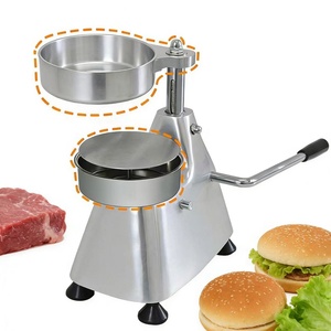 Prensa Manual para Hamburguesas de Acero Inoxidable 304 Comercial, Máquina para Hacer Hamburguesas de Alta Resistencia para Restaurante, Camión de Comida - Product Image 1