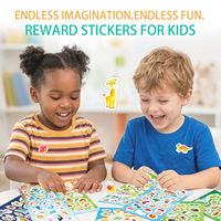 Lot exclusif transfrontalier d'autocollants de scène de Pâques pour enfants, 12 motifs uniques et non répétitifs, fournitures de scrapbooking DIY pour