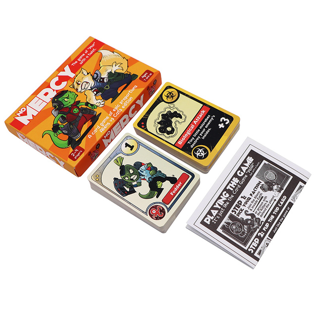 Eco Friendly Paper Custom Made Wholesale Bulk Printing Board Game Card for 7 Ages up
