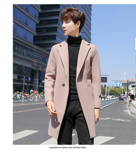 OEM服务男士时尚风衣-羊毛混纺长风风衣，加天鹅绒衬里 (商务和日常穿着大衣) - Product Image 6