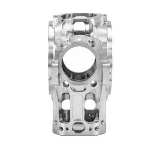 Boîtier de soupape en aluminium complexe usiné CNC 5 axes sur mesure par électroérosion à fil, collecteur robotisé creux multi-ports de précision - Product Image 3
