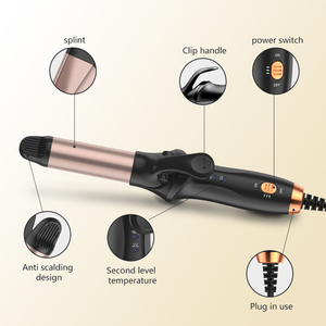 <span class=keywords><strong>Fer</strong></span> <span class=keywords><strong>à</strong></span> <span class=keywords><strong>boucler</strong></span> sans fil multifonctionnel en céramique XBH avec LED, pour coiffure domestique, USB, PTC, inclut des accessoires pour franges et boucles intérieures - Product Image 4