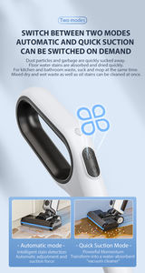 Aspirateur intelligent 9500pa sec et humide, portable et à main, avec fonction de serpillière <span class=keywords><strong>vapeur</strong></span> pour le <span class=keywords><strong>sol</strong></span>, 27Y1801 pour un nettoyage efficace - Product Image 2