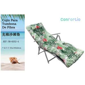 TUMBONA 55*174CM-4, Colchoneta de Playa Rellena de Algodón, Cojines y Almohada para una Relajación Cómoda al Aire Libre - Product Image 3