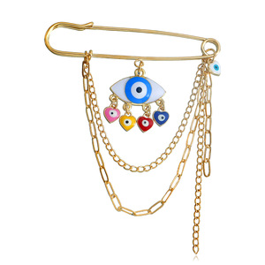 Vintage yeux du diable gland encens broche transfrontalière petits bijoux amovible métal boucle ardillon vêtements chaussures accessoires - Product Image 2