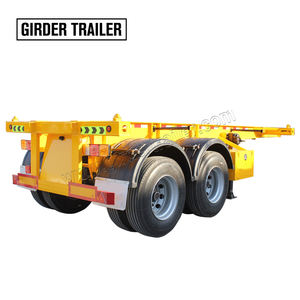 Baru atau Bekas 2 As Roda 20 Kaki 40 Ft Kontainer <span class=keywords><strong>Intermodal</strong></span> <span class=keywords><strong>Chassis</strong></span> 20 Ft Memuat Containet Trail Trailer untuk dijual - Product Image 5