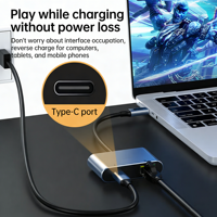 Tarjeta LAN RJ45 Personalizada de 1000 Mbps con Indicador LED, Carga Rápida PD, Carcasa Metálica, Cable Externo, Esencial para Trabajo en Línea con MacBook e iPad Pro