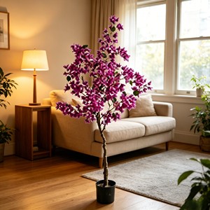 High Quality Real Touch Artificial Silk Bougainvillea <b>Trees</b> Durable Indoor Desktop Plants - Product Image 4