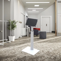 Tablette debout de plancher en alliage d'aluminium de fabricant de source avec le support télescopique de taille de serrure Support réglable en hauteur