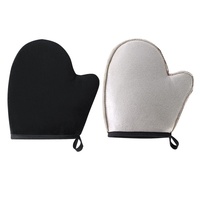 Gants de bronzage pour le corps, pour une peau noire douce et éclatante, outil de massage beauté pour les mains, pour essuyer le visage, imperméables et résistants à l'huile