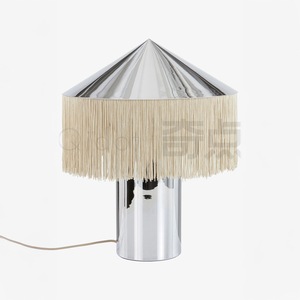 Minimalist Stainless Steel Tassel <b>Table</b> <b>Lamp</b> E27 Led Bulb Switch Control For Bedroom <b>Study</b> Living Room - Product Image 5