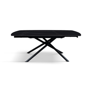 Mesa Extensible Giratoria de Cerámica Brando, Base de Metal Negro Sahara, para Comedor Interior - Product Image 2